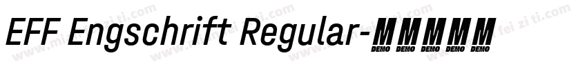 EFF Engschrift Regular字体转换